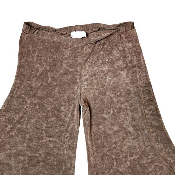 Vintage Y2K Alberto Makali Cropped Wide Leg Palazzo Pants Womens Size M Brown - Picture 2 of 6